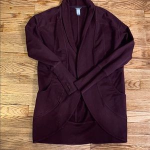 Dark Purple Eddie Bauer Cardigan